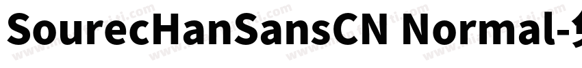 SourecHanSansCN Normal字体转换
